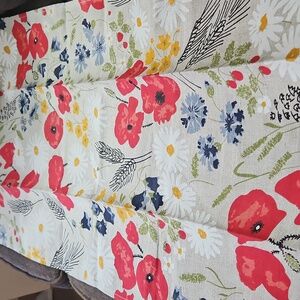 Nord Haus Wildflower Beige Linen Cotton Tea Towel